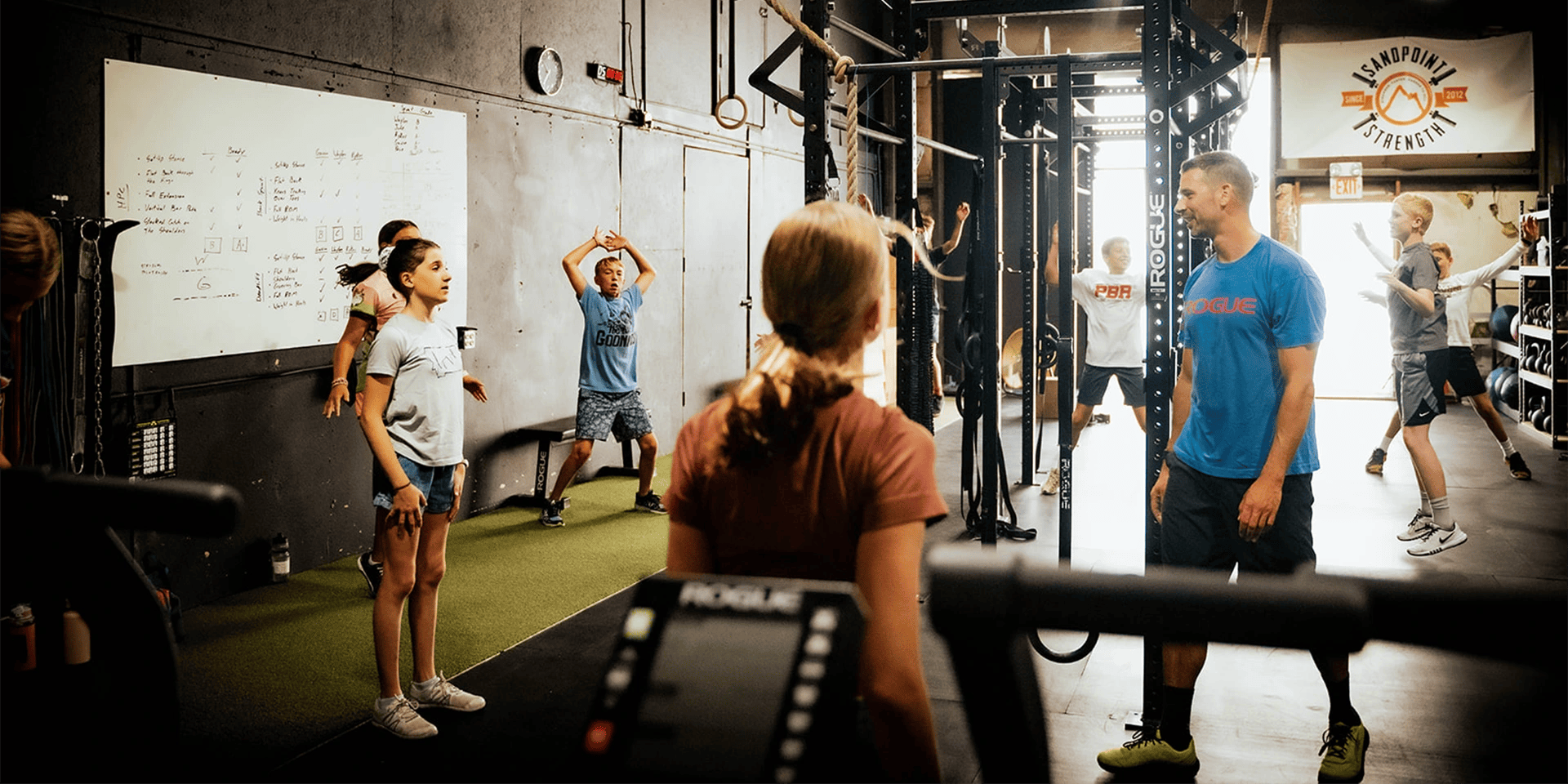 kids training at Sandpoint Strength and Conditioning
